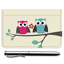 Whimsical Owls Debit Caddy