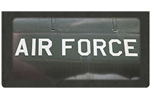 Carry your support for the US military everywhere you go with this Air Force Leather Cover. This classic leather cover features Air Force text with a simple camouflage print background. Coordinates perfectly with the Air Force checks and sheet labels. Our leather covers are made from high quality leather and feature a sewn in flap for duplicates and a plastic credit card or photo insert. Order your Air Force checkbook cover today!