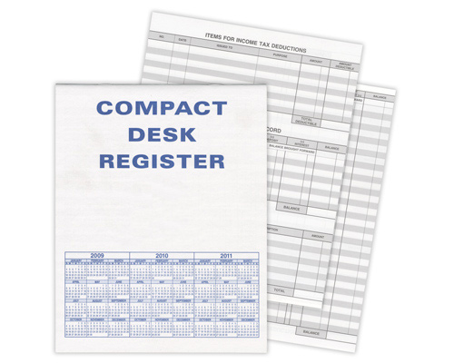 Compact Desk Transaction Register