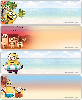 Minions in Paradise Address Labels