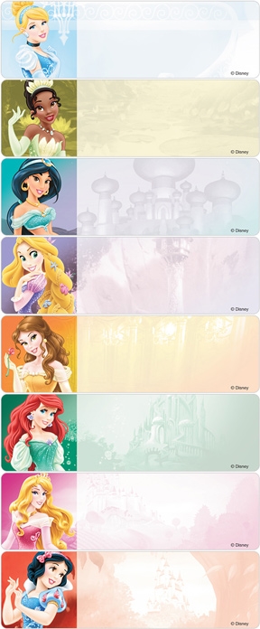 Disney Princess Address Labels
