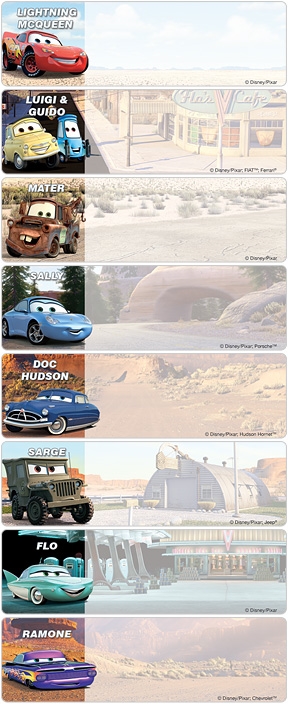 Disney/Pixar Cars Address Labels