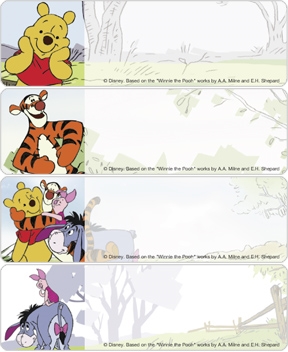 Winnie the Pooh Adventures Address Labels