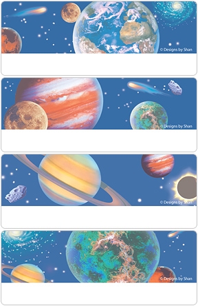 Designs by Shan™ Celestial Bodies Address Labels