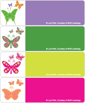 Bright Butterflies Address Labels