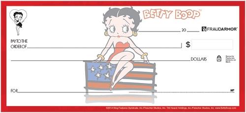 Betty Boop Americana Checks
