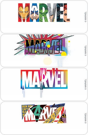 Marvel Logo Address Labels