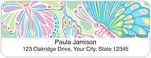 Designs by Shan™ Psychedelic Butterflies Address Labels Thumbnail