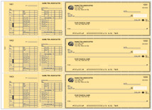 Yellow Safety Hourly Payroll Checks Thumbnail