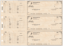 Antique Hourly/Salary Payroll Checks