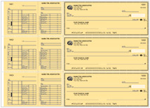 Yellow Safety Hourly/Salary Payroll Checks