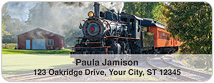Steam Trains Address Labels Thumbnail