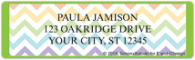 Floral Chevron Address Labels Thumbnail