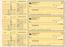 Yellow Safety General/Hourly Payroll Checks Thumbnail