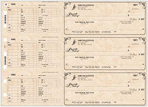 Antique Hourly Payroll Checks