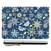 Night Water Flowers Debit Caddy