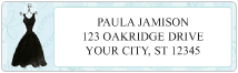 Little Black Dress Address Labels Thumbnail