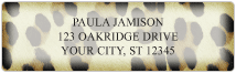 Faux Fur Address Labels