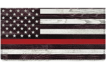 Support Our Firefighters Leather Cover