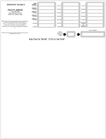 Laser Deposit Ticket - 1 part