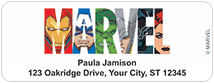 Marvel Logo Address Labels