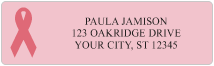 Pink Ribbon Awareness Address Labels Thumbnail