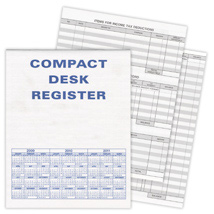 Compact Desk Transaction Register