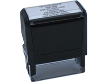 Self-Inking Endorsement Stamp, Black ink Thumbnail