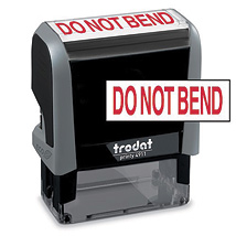 DO NOT BEND Stock Title Stamp