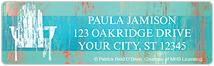 Beachy Stripes Address Labels