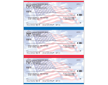 Stars & Stripes Desk Register Checks Thumbnail