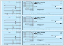 Blue Safety Deduction Voucher Checks