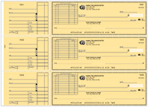 Yellow Safety Long Voucher Checks Thumbnail