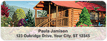 Log Cabins Address Labels Thumbnail