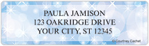 Champagne Sparkles Address Labels